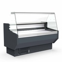 TOPLINE Kühltheke 150 - gerades Frontglas "grau", 1505 x 800 mm