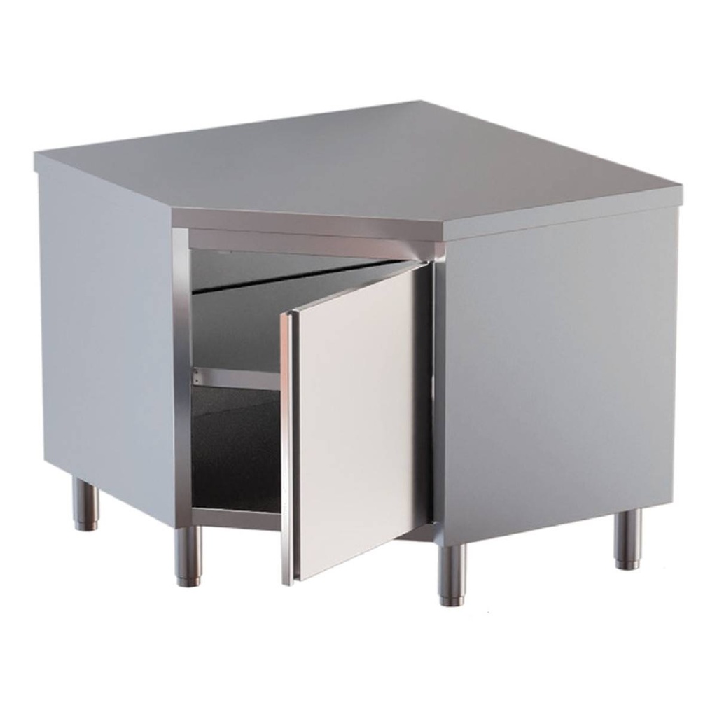 TOPLINE Eckarbeitsschrank / Flügeltür, 1000 x 1000 mm
