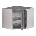 TOPLINE Eckwandhängeschrank / Flügeltür, 700 x 700 mm