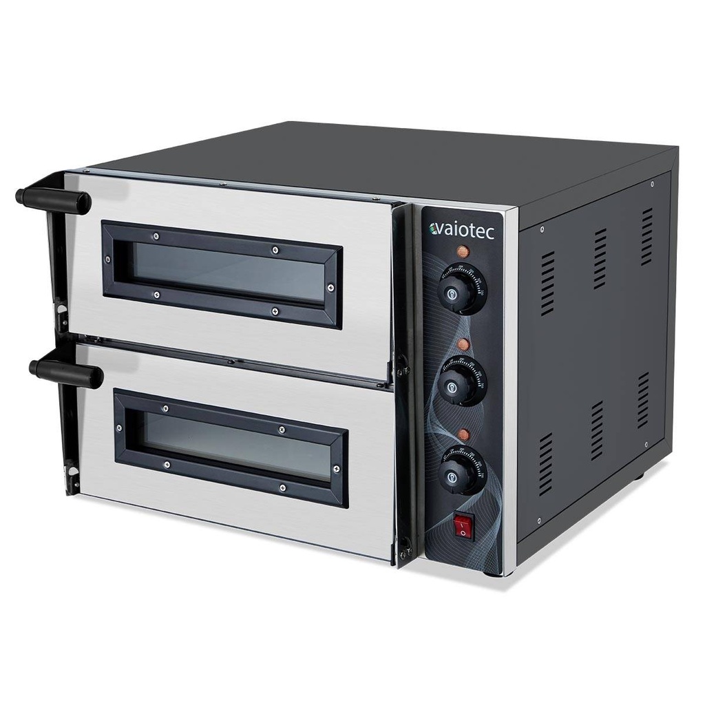 Elektro Pizzaofen mit 2 Backkammern, 585 x 570 mm