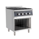 Gasherd - 4 Brenner 28,8 kW - offener Unterbau, 700 x 700 mm
