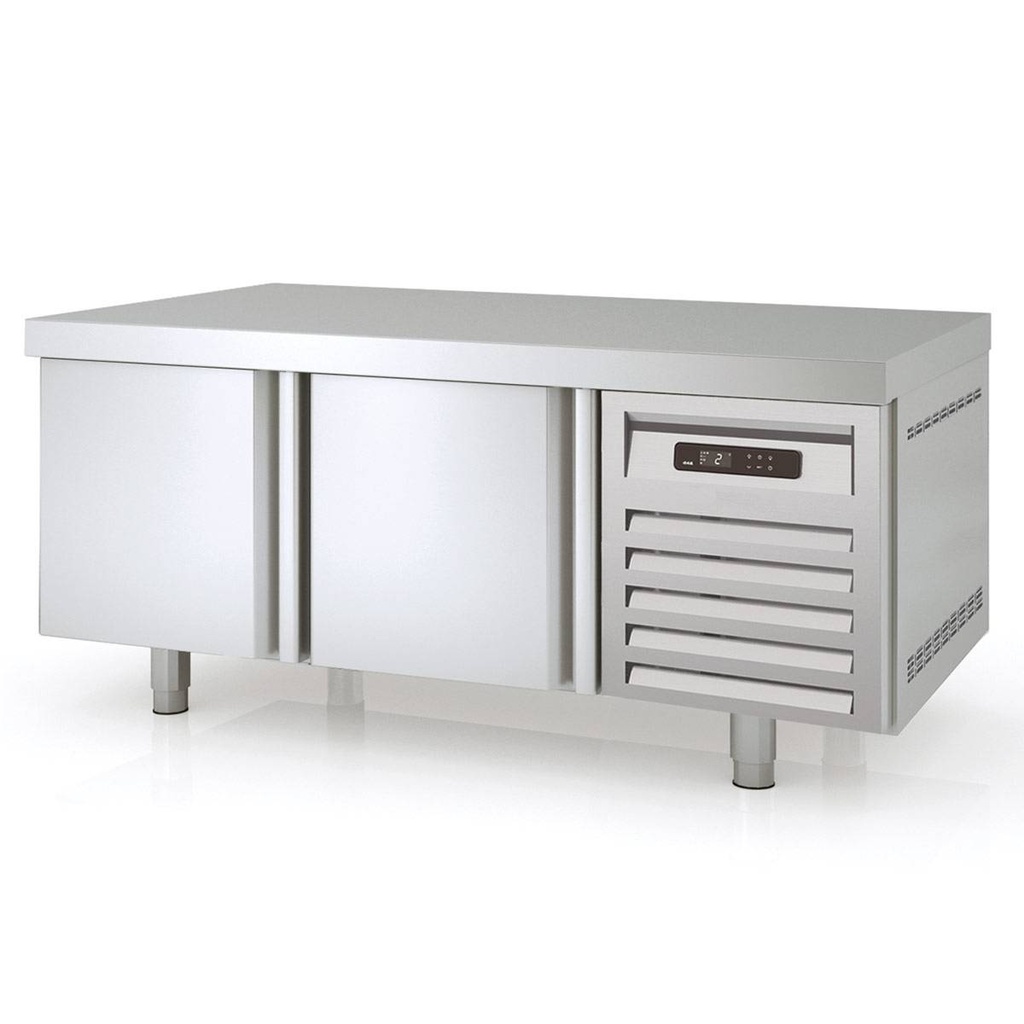 TOPLINE Unterbaukühltisch / 2-fach GN 1/1 mit 2 Türen, 1345 x 700 mm