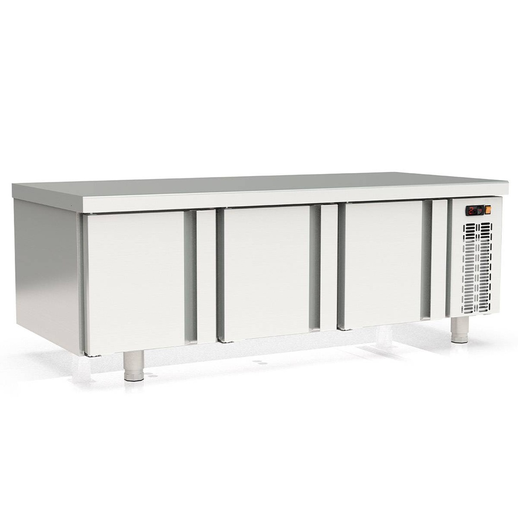 TOPLINE Unterbaukühltisch (Slim) / 3-fach GN 1/1 mit 3 Türen, 1600 x 700 mm