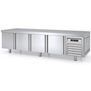 TOPLINE Unterbaukühltisch / 4-fach GN 1/1 mit 4 Türen, 2245 x 700 mm