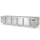 TOPLINE Unterbaukühltisch / 5-fach GN 1/1 mit 5 Türen, 2695 x 700 mm