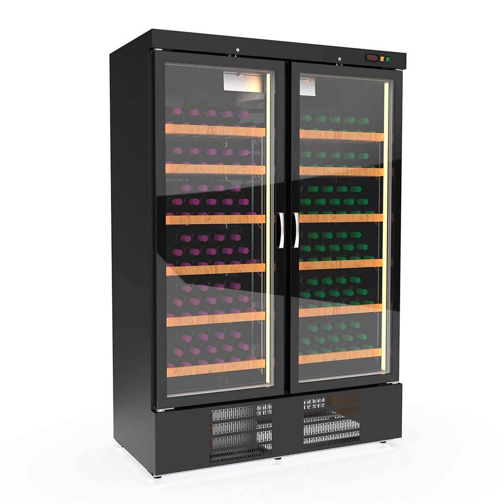 TOPLINE Weinkühlschrank Schwarz, 1201 Liter, 210 Flaschen, 1370 x 735 mm