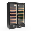 TOPLINE Weinkühlschrank Schwarz, 1201 Liter, 210 Flaschen, 1370 x 735 mm
