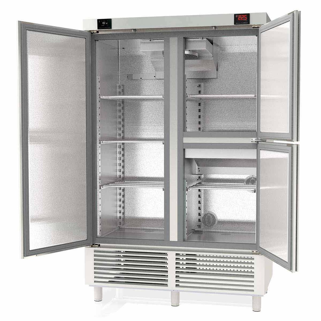TOPLINE Reifeschrank Dry-Aging 2 Zonen, Edelstahl, Abtropfen und Trocknen, 956 + 245 Liter, 1370 x 735 mm