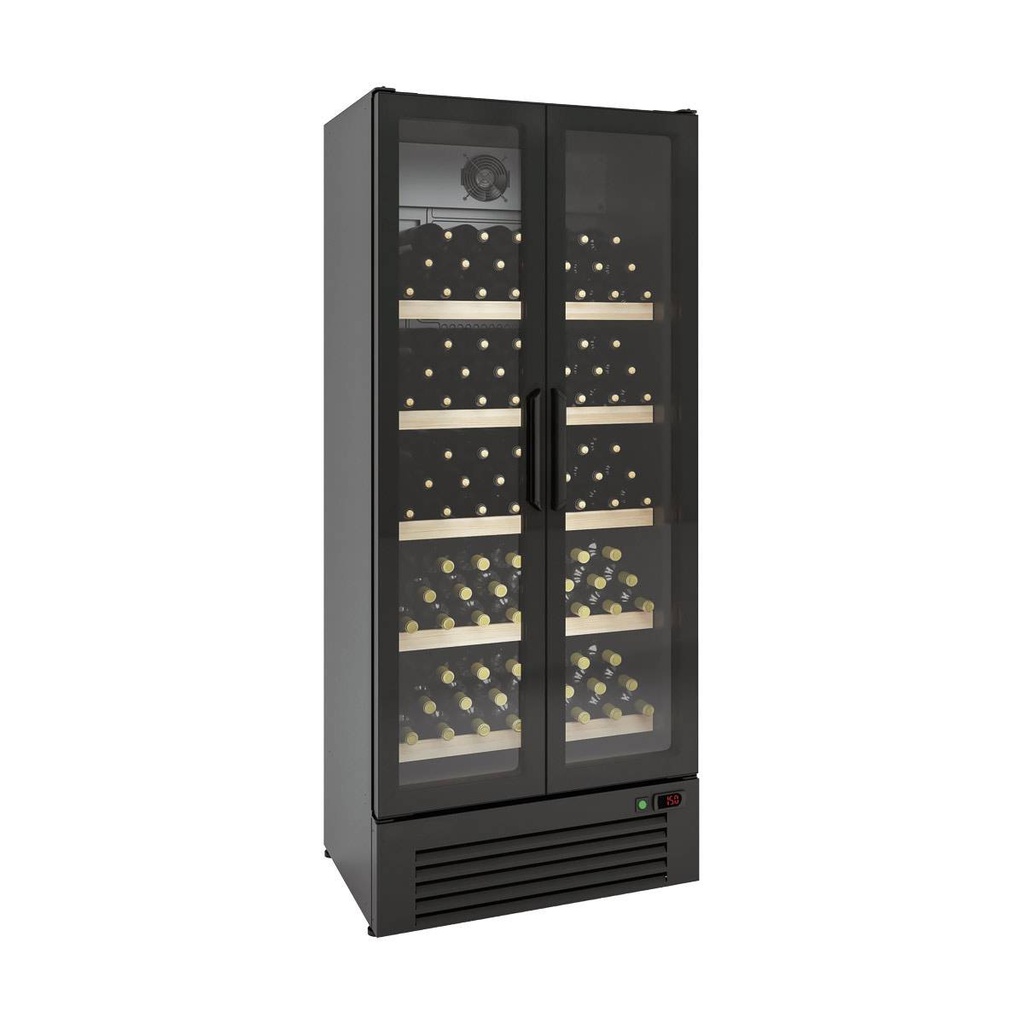 TOPLINE Weinkühlschrank Schwarz, 333 Liter, 750 x 510 mm