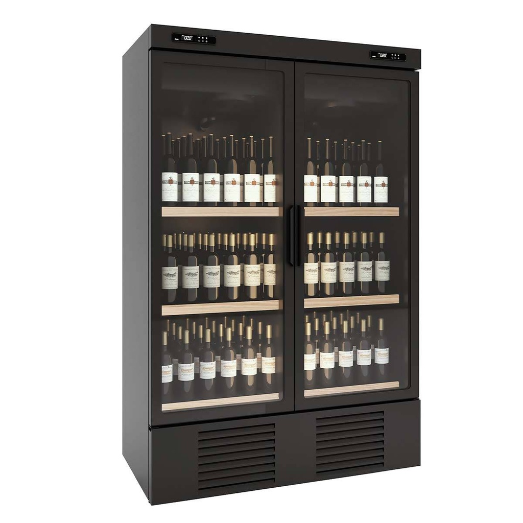 TOPLINE Weinkühlschrank Schwarz, 1000 Liter, 1250 x 770 mm