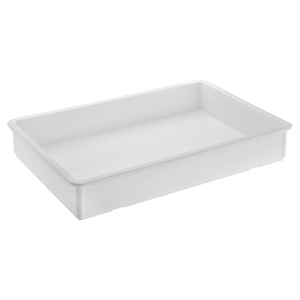 6er Set Pizzateigbox 600x400 "weiß"