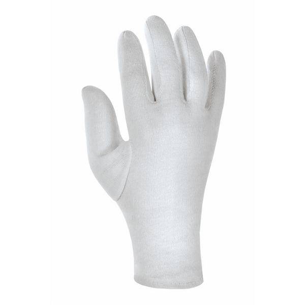 Baumwolltrikot-Handschuhe mit Schichtel, "mittelschwer" - Unterzieh­handschuhe | Größe 07