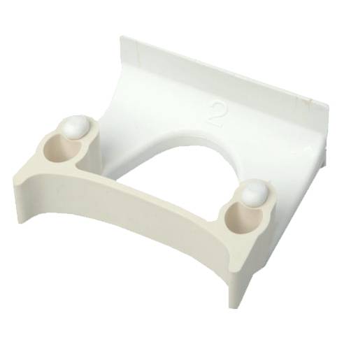 Geräte-Halter farbig, groß Ø 28 - 38 mm | weiß