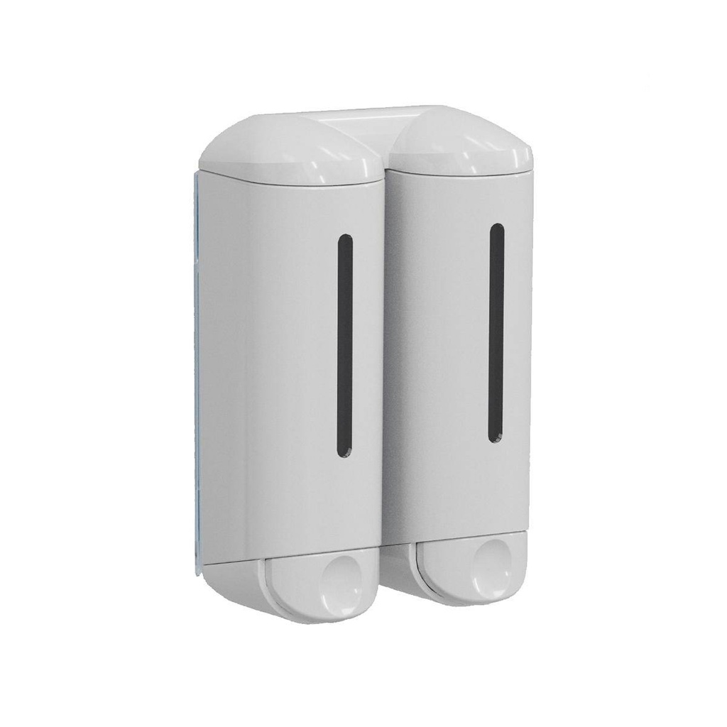 Seifenspender Twin, "Serie Home", 2 x 250 ml | weiß
