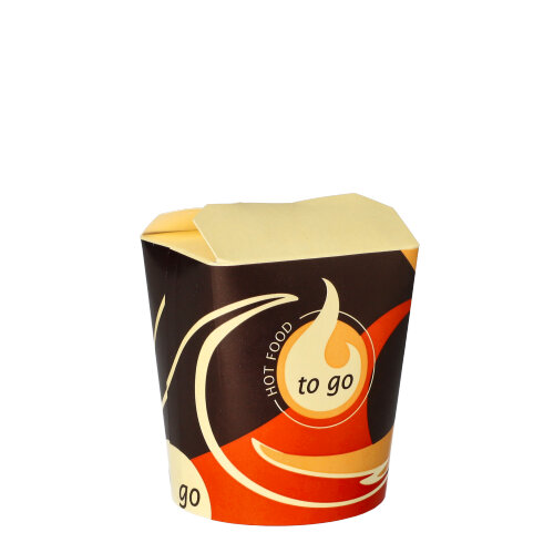 10 x 50 Snackboxen "To Go" rund 550 ml 10 cm x 8,5 cm x 7,5 cm