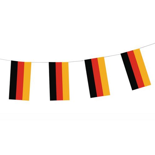10 x Flaggenkette, Papier 4 m "Deutschland" schwer entflammbar