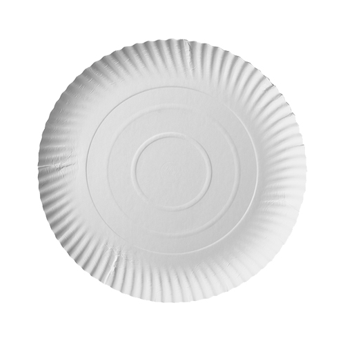 4 x 50 Teller, Pappe "pure" rund Ø 24 cm · 2 cm weiss