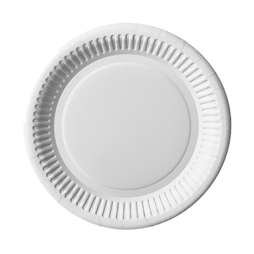10 x 100 Teller, Pappe "pure" rund Ø 20 cm weiss