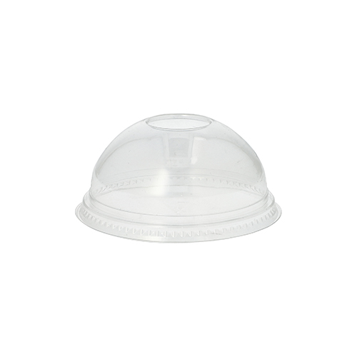 16 x 50 Dom-Deckel "Hurricane", PET rund Ø 9,5 cm · 4,5 cm glasklar ohne Lochung