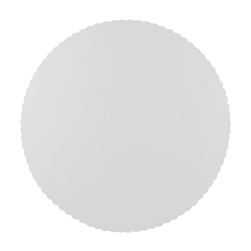 5 x 100 Tortenunterlagen, Pappe "pure" rund Ø 28 cm weiss mit gezacktem Rand