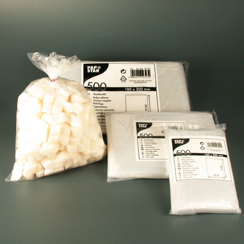 4 x 500 Flachbeutel, LDPE 40 cm x 28 cm transparent