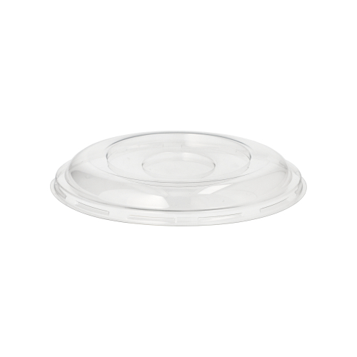 10 x 50 Dom-Deckel, R-PET rund Ø 15,5 cm · 2,5 cm klar