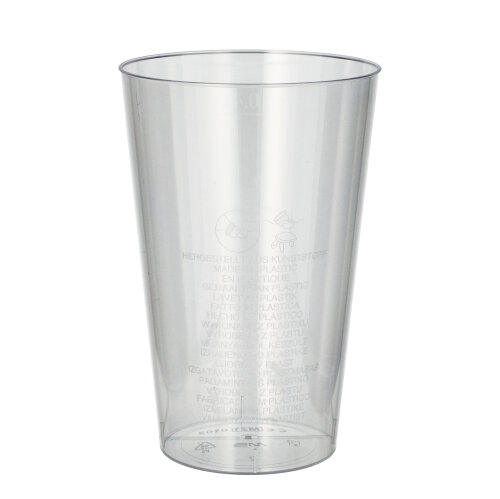 10 x 50 Trinkbecher, PS 0,4 l Ø 9 cm · 13 cm glasklar