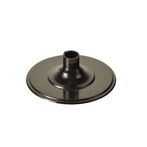 10 x 50 Unterteile für Stiel-Gläser, PS rund Ø 6,55 cm · 2,05 cm schwarz