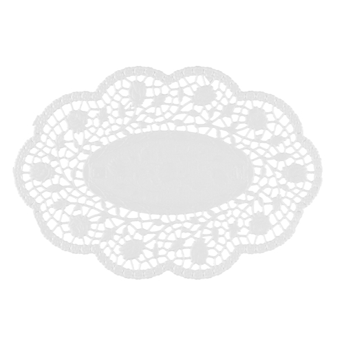 10 x 500 Mokkadeckchen oval 24 cm x 16,5 cm weiss