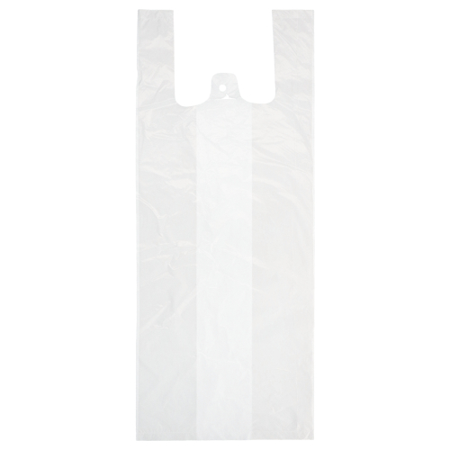 10 x 200 Hemdchen-Tragetaschen, HDPE 55 cm x 22 cm x 15 cm weiss mittel
