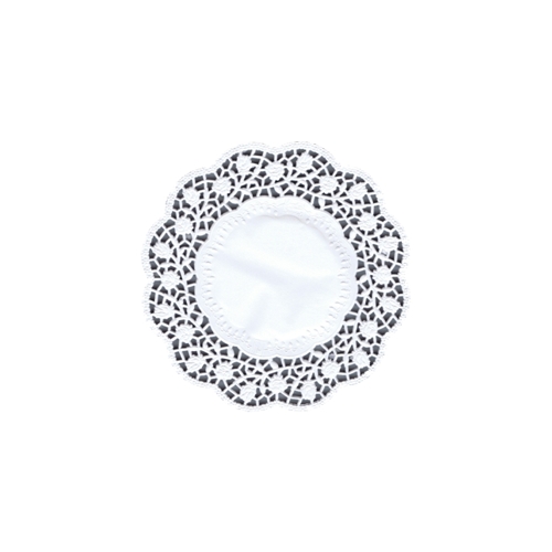 20 x 100 Teller- und Tassendeckchen rund Ø 15 cm weiss