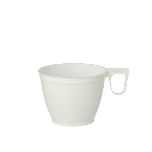 15 x 10 Kaffeetassen, PS 0,18 l Ø 7,8 cm · 6 cm weiss