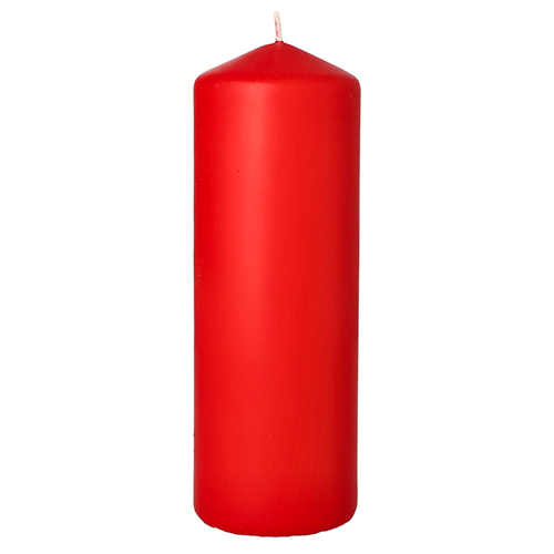 6 x Stumpenkerze Ø 70 mm · 200 mm rot