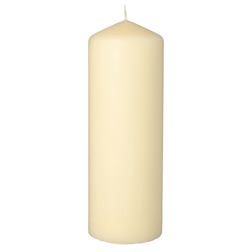 6 x Stumpenkerze Ø 70 mm · 200 mm creme