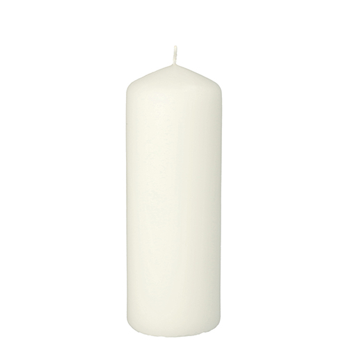 10 x Stumpenkerze Ø 60 mm · 165 mm weiss