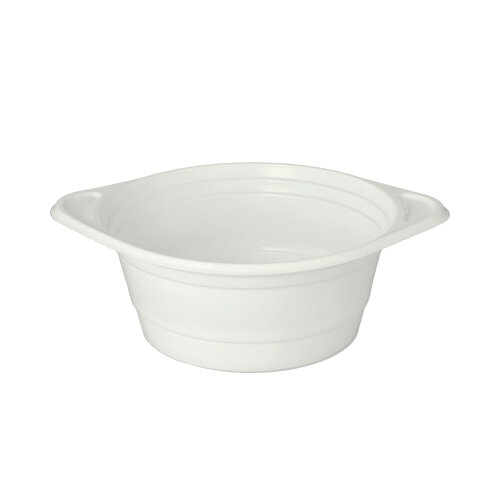 6 x 100 Suppenschalen, PP rund 750 ml Ø 15,6 cm · 6,5 cm weiss mit Anfasser