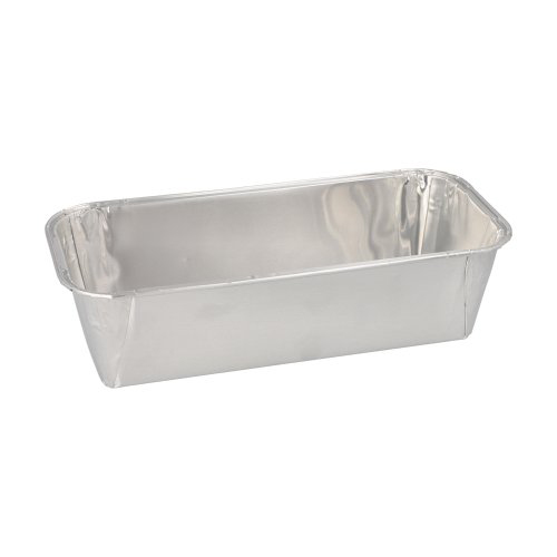 10 x 10 Kastenformen, Alu eckig 1,09 l 6 cm x 10,2 cm x 23 cm