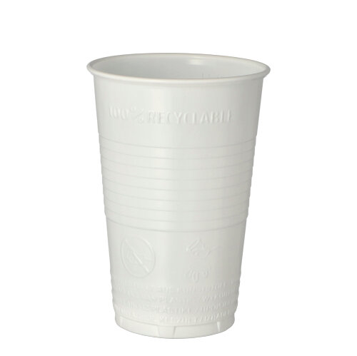 25 x 100 Trinkbecher, PP 0,3 l Ø 7,8 cm · 11,3 cm weiss