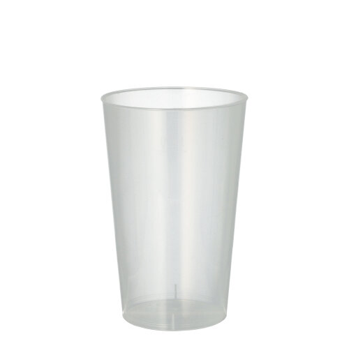20 x 25 Mehrweg-Trinkbecher PP 0,3 l Ø 7,8 cm · 11,8 cm transluzent unzerbrechlich