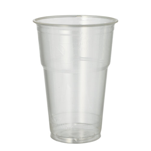 16 x 70 Kaltgetränkebecher, PLA "pure" 0,4 l Ø 9,5 cm · 13,2 cm glasklar mit Schaumrand