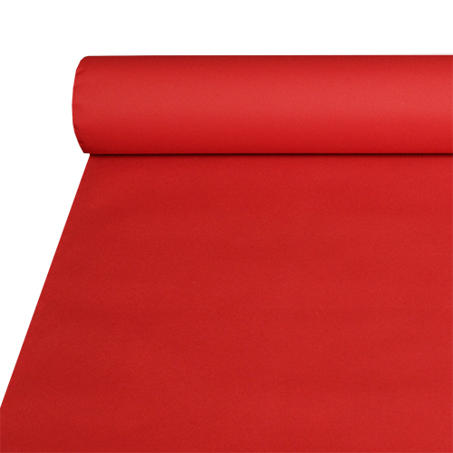 2 x Tischdecke, stoffähnlich, Airlaid 20 m x 1,2 m rot