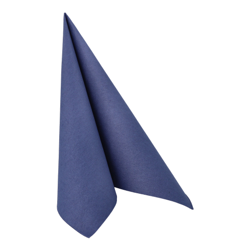 8 x 20 Servietten "ROYAL Collection" 1/4-Falz 40 cm x 40 cm dunkelblau