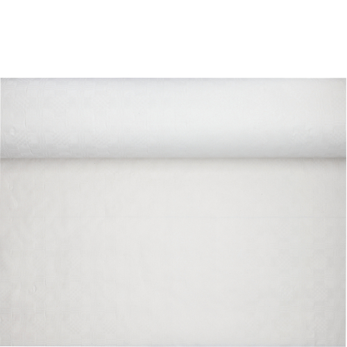 3 x Papiertischtuch mit Damastprägung 100 m x 1,2 m weiss