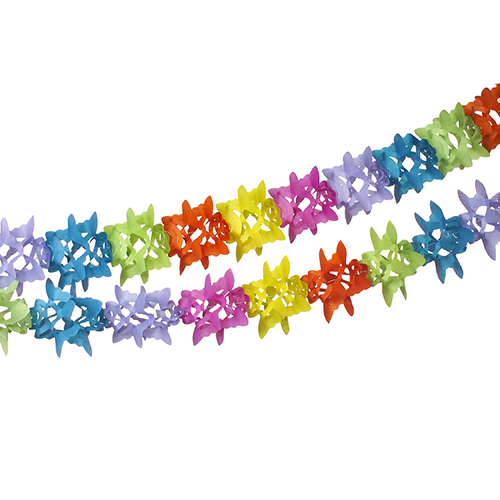 12 x Girlande, Papier Ø 12 cm · 6 m
