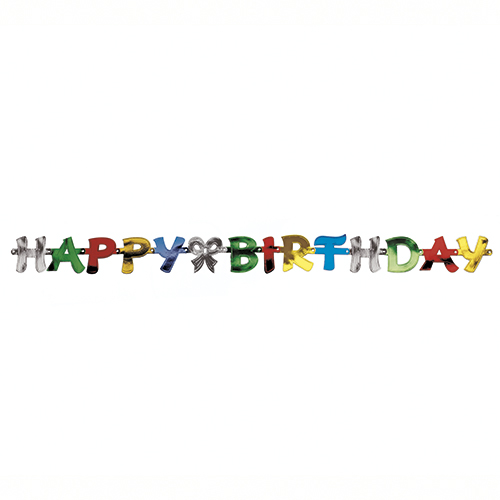 20 x Grußkette 1,4 m "Happy Birthday"