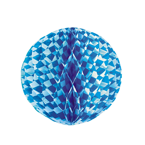 10 x Wabenball Ø 30 cm "Bayrisch Blau" schwer entflammbar