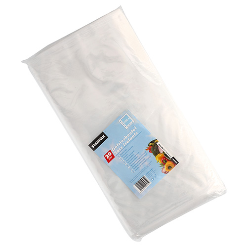 10 x 100 Gefrierbeutel, LDPE 20 l 60 cm x 40 cm transparent