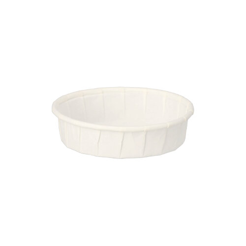 20 x 250 Dressingbecher, Papier "pure" 25 ml Ø 6 cm · 1,5 cm weiss