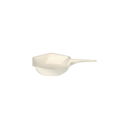 12 x 12 Fingerfood - Schalen Zuckerrohr "pure" 15 ml 1,5 cm x 9,5 cm x 6,3 cm weiss "Hexagon"