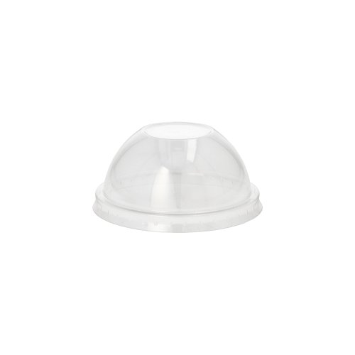 20 x 50 Dom-Deckel, PET rund Ø 8 cm · 4 cm glasklar ohne Lochung